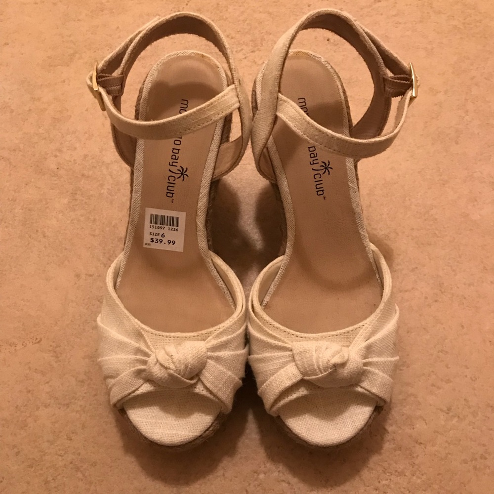 White summer dress sandals